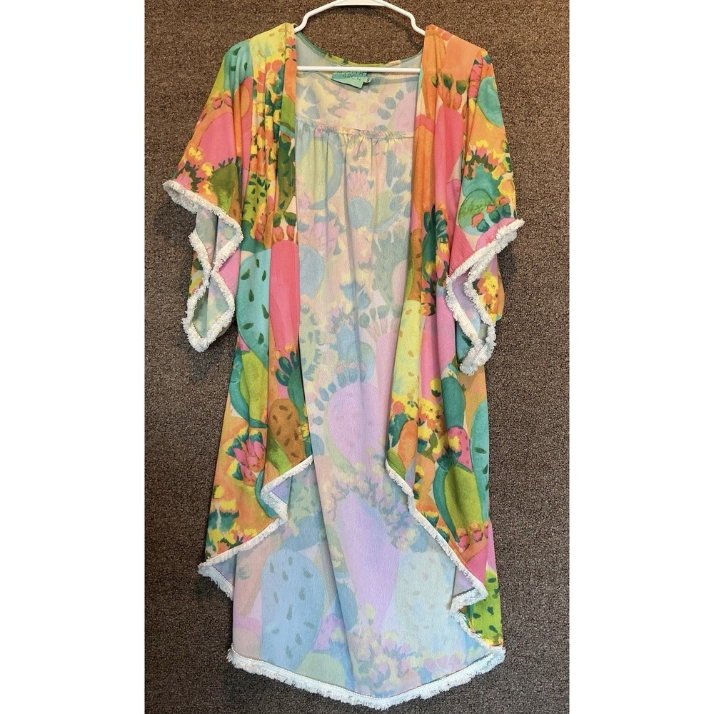 Judith March Open‎ Front Kimono Duster Cactus Canyon S Fringe Spring Resort